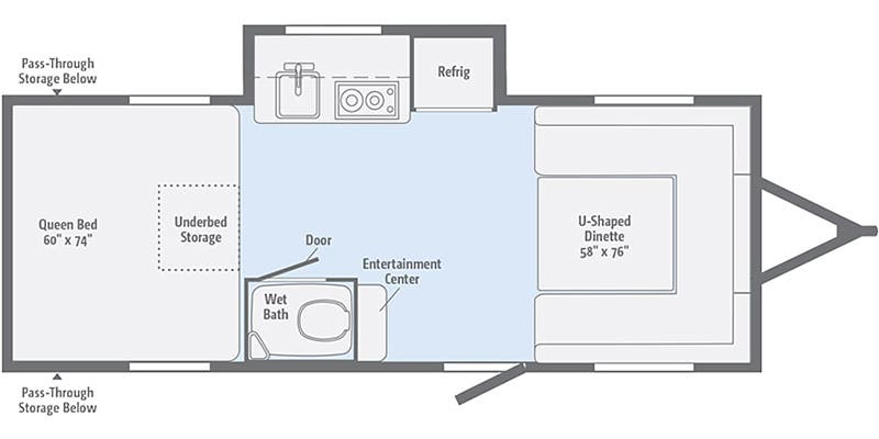 2017 WINNEBAGO WINNIE DROP WD1780, , floor-plans-day image number 0